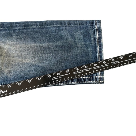 Miss Me Jeans Womens 27 Boyfriend Capri Distressed Boho Embellished Denim Y2K - Picture 9 of 10